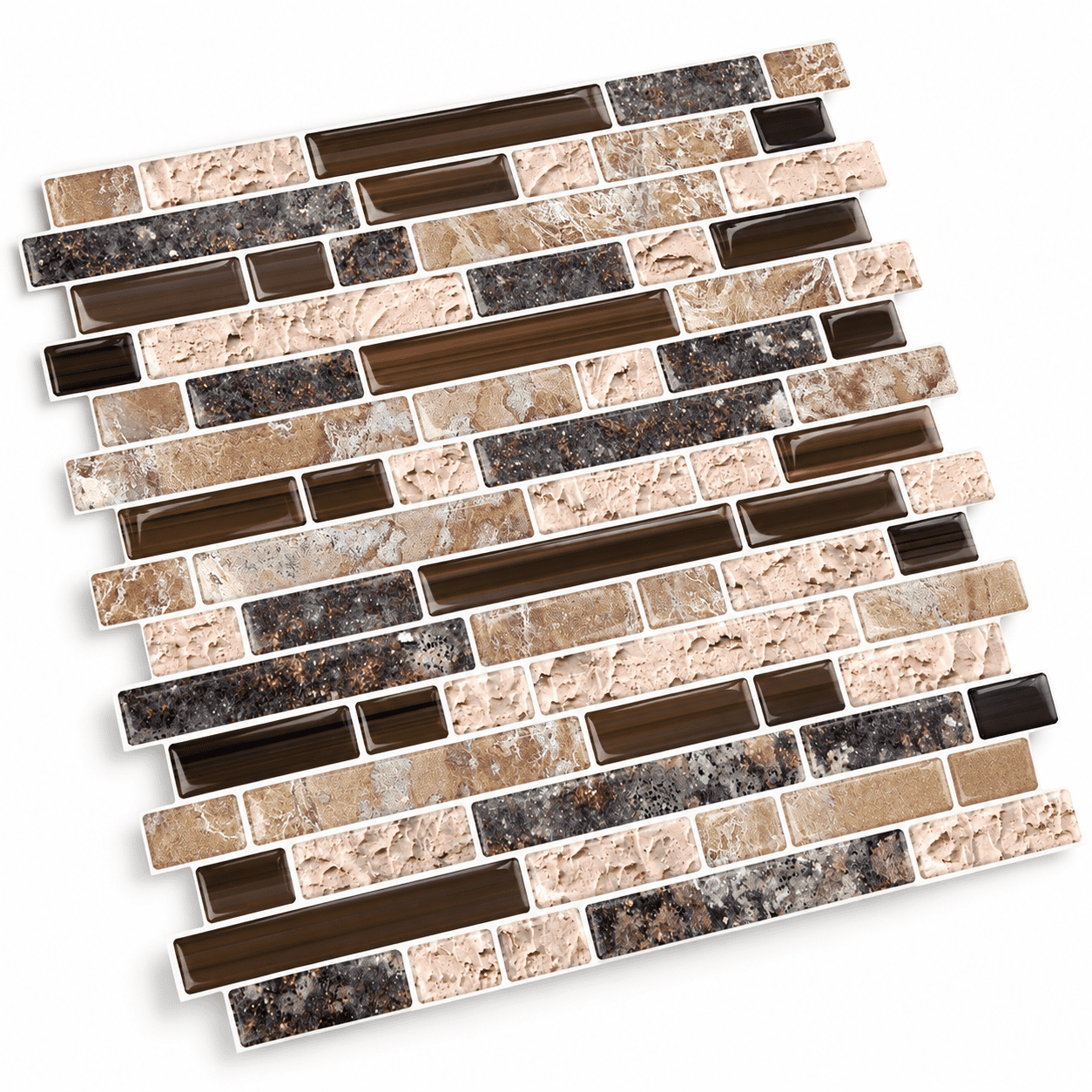 Sandstone 10 Self-Adhesive Peel and Stick Wall Tile Backsplash ...