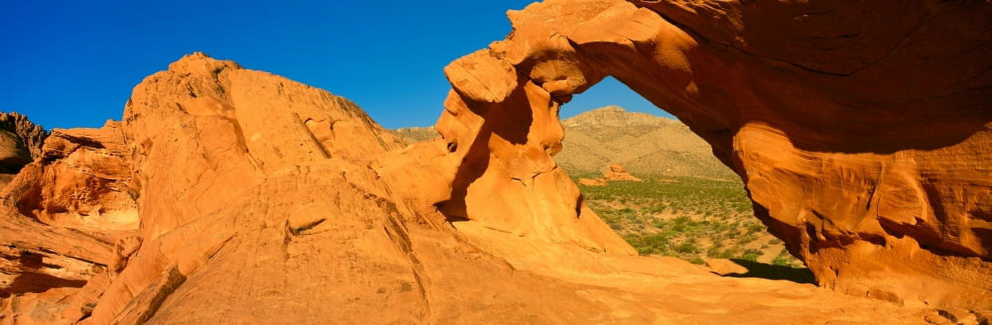 Sandstone Arch Nevada Canvas Art - Panoramic Images (27 x 9)
