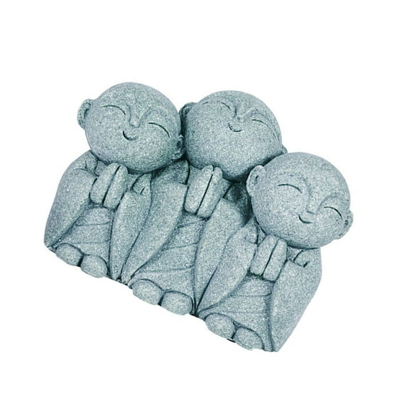 Sandstone Praying Monk Buddhas Statue Miniature Sculpture Home Garden Decors Indoor and Outdoor Spiritual Ornaments