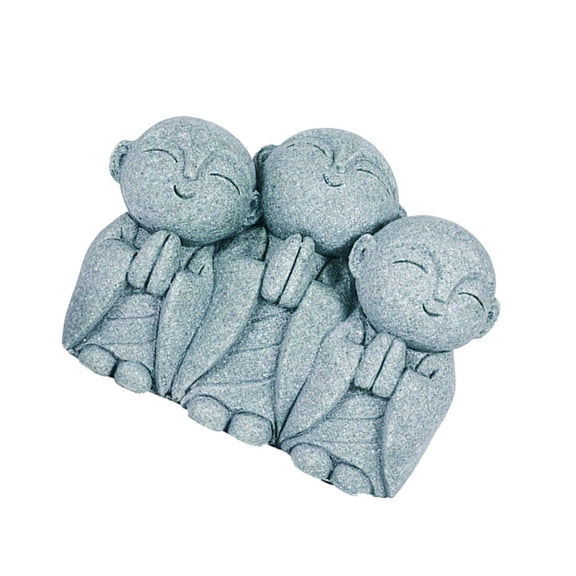 Sandstone Praying Monk Buddhas Statue Miniature Sculpture Home Garden Decors Indoor and Outdoor Spiritual Ornaments