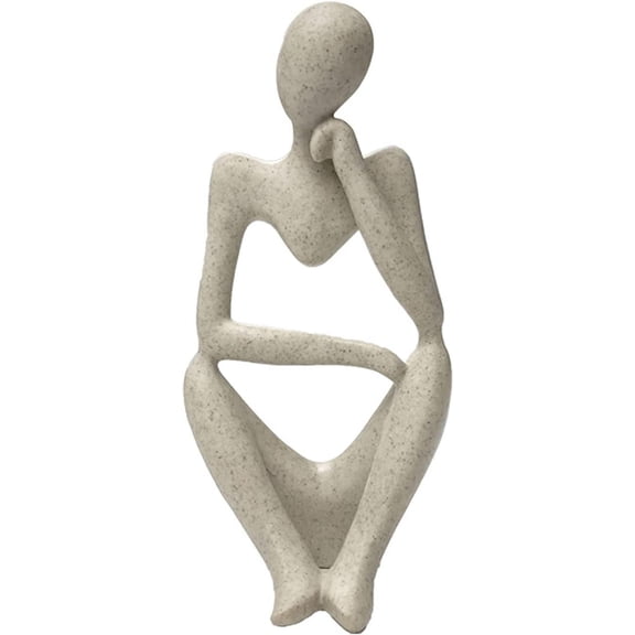 Sandstone Resin Thinker Style Abstract Sculpture Statue Collectible Figurines Dcor