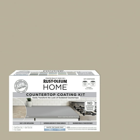 Sandstone, Rust-Oleum HOME Countertop Satin Coating Kit-38496216T, Quart
