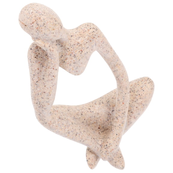 ifundom Abstract Thinker Statue Resin Sculpture for Bookshelf Decor, Modern Office , 1 Set