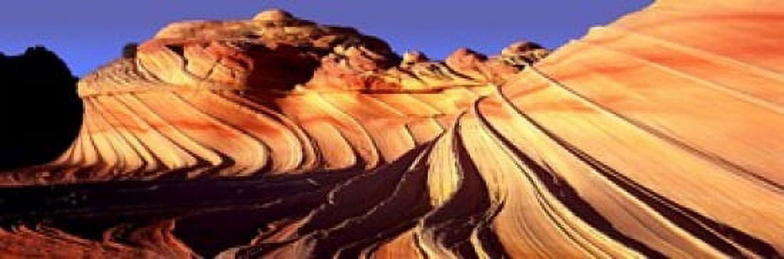 Sandstone hills The Wave Coyote Buttes Utah USA Canvas Art - Panoramic Images (18 x 6)