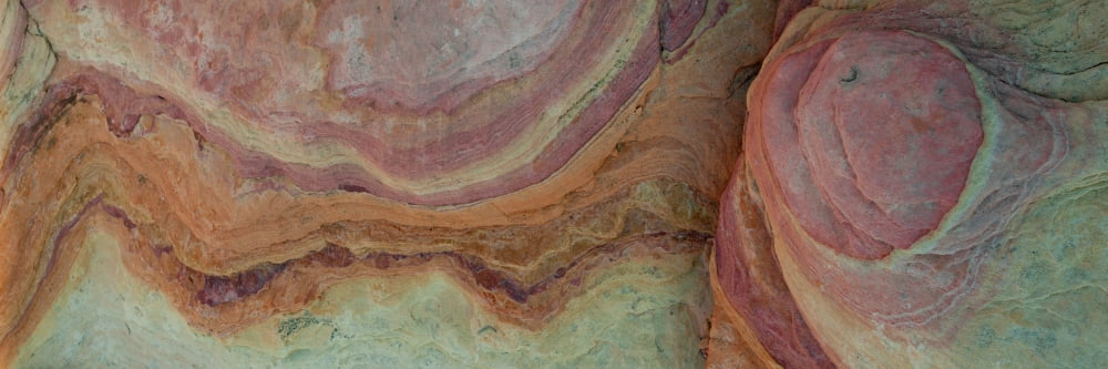 Sandstone patterns Valley of Fire State Park Nevada USA Canvas Art - Panoramic Images (6 x 18)