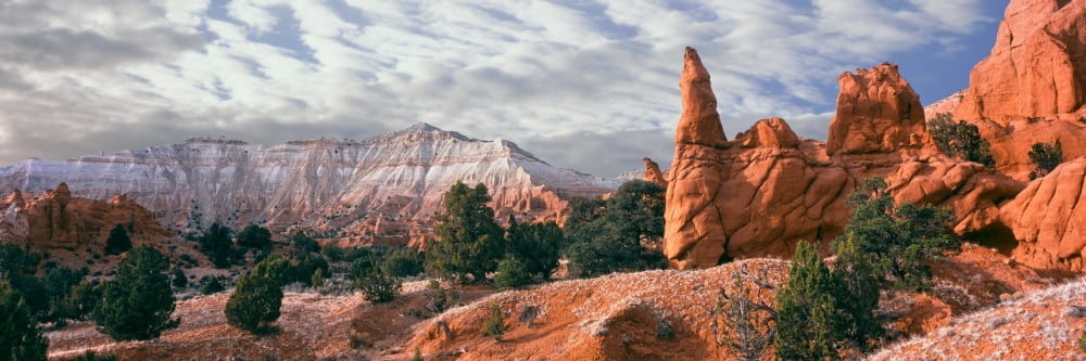 Sandstone rock formations Kodachrome Basin State Park Utah USA Canvas Art - Panoramic Images (6 x 18)