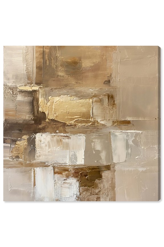 Sandstorm Canvas Colorful Abstract Wall Art by Art Remedy, Gallery Wrapped, 30" x 30"