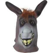 Sandt Collection Donkey Head Latex Dress up Halloween Costume Party Mask Cosplay for Adult Unisex