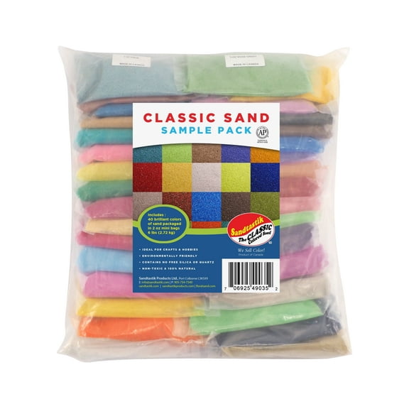 Sandtastik Classic Colored Sand 45-Color Sample Set