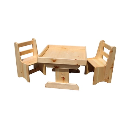 Sandtastik Handcrafted Kids Activity Table & Chairs 3 Piece Set Sand