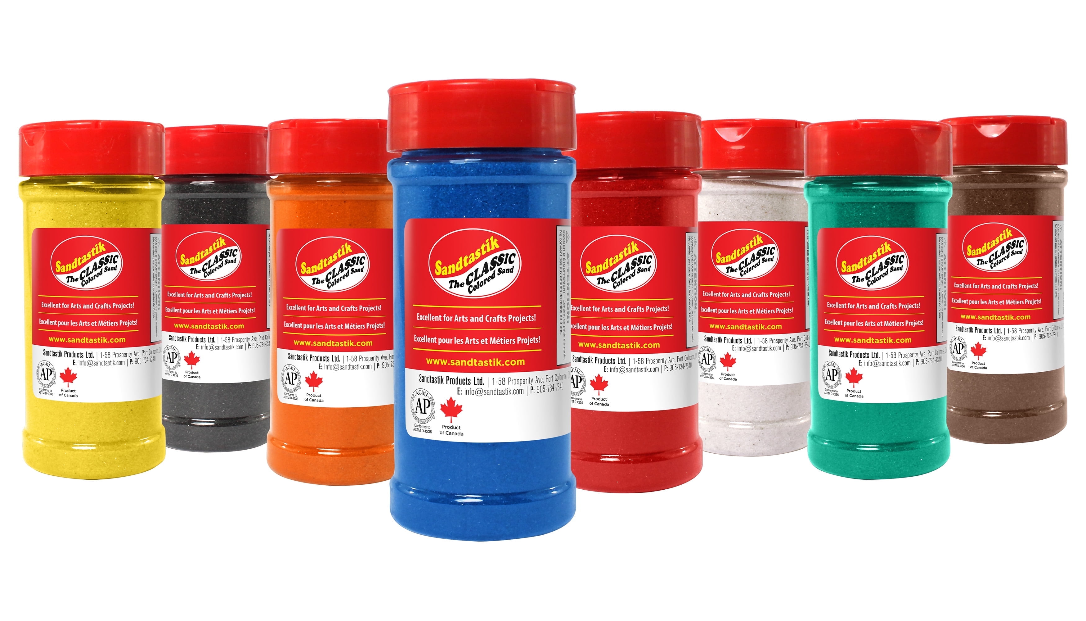 Sandtastik Classic Sand Assortment with Shaker Tops, 8-Pack