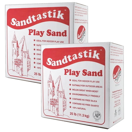 Sandtastik SND025-2 25 lbs Sandtastik White Play Sand Box - 2 Each