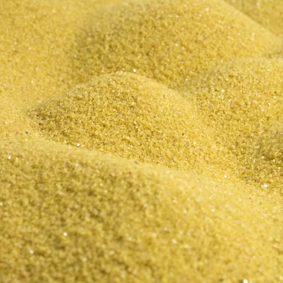 Sandtastik Coarse Colored Sand, Buttercup - 25 lb