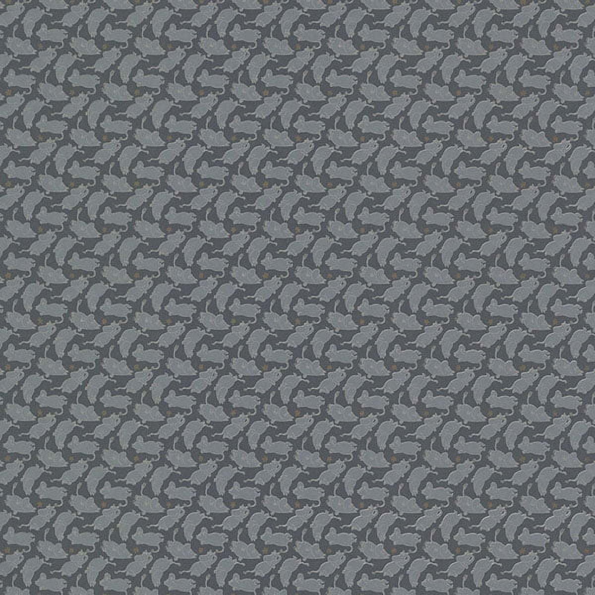 Sandudd Moomintroll Dark Grey Novelty Wallpaper, 20.5-in by 36.75-ft, 62.8 sq. ft