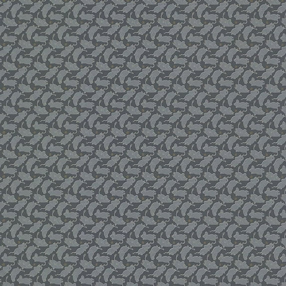 Sandudd Moomintroll Dark Grey Novelty Wallpaper, 20.5-in by 36.75-ft, 62.8 sq. ft