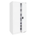 thumbnail image 1 of Sandusky 36"W x 24"D x 72"H 5-Shelf Storage Cabinet with Recessed Handle, White, 1 of 4