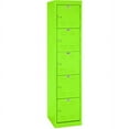 thumbnail image 1 of Sandusky 5-Tier Welded Storage Locker, 66"H, Electric Green, 1 of 2