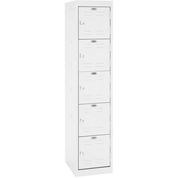 Sandusky 5-Tier Welded Storage Locker, 66"H, White