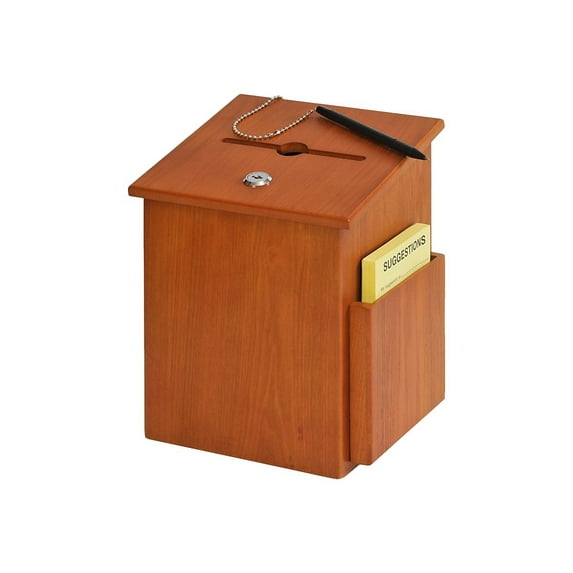 Sandusky Buddy Locking Wood Suggestion Box 5622-11