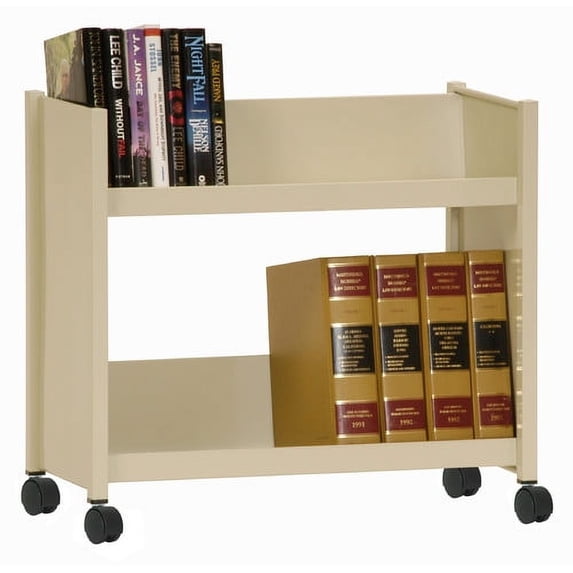 Sandusky Cabinets Sloped-Shelf Book Cart