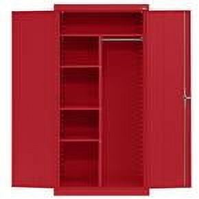 Sandusky Classic Series Welded Steel Combination Garage Storage Cabinet, Red