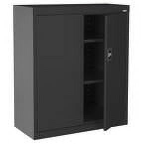 Sandusky Elite Series Heavy-Duty Welded Steel Garage Storage Cabinet, Black