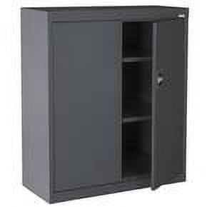 Sandusky Elite Series Heavy-Duty Welded Steel Garage Storage Cabinet, Charcoal