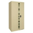 thumbnail image 1 of Sandusky Lee 36"W x 24"D x 72"H 5-Shelf Freestanding Steel Storage Cabinet with Recessed Handle, Tan, 1 of 4