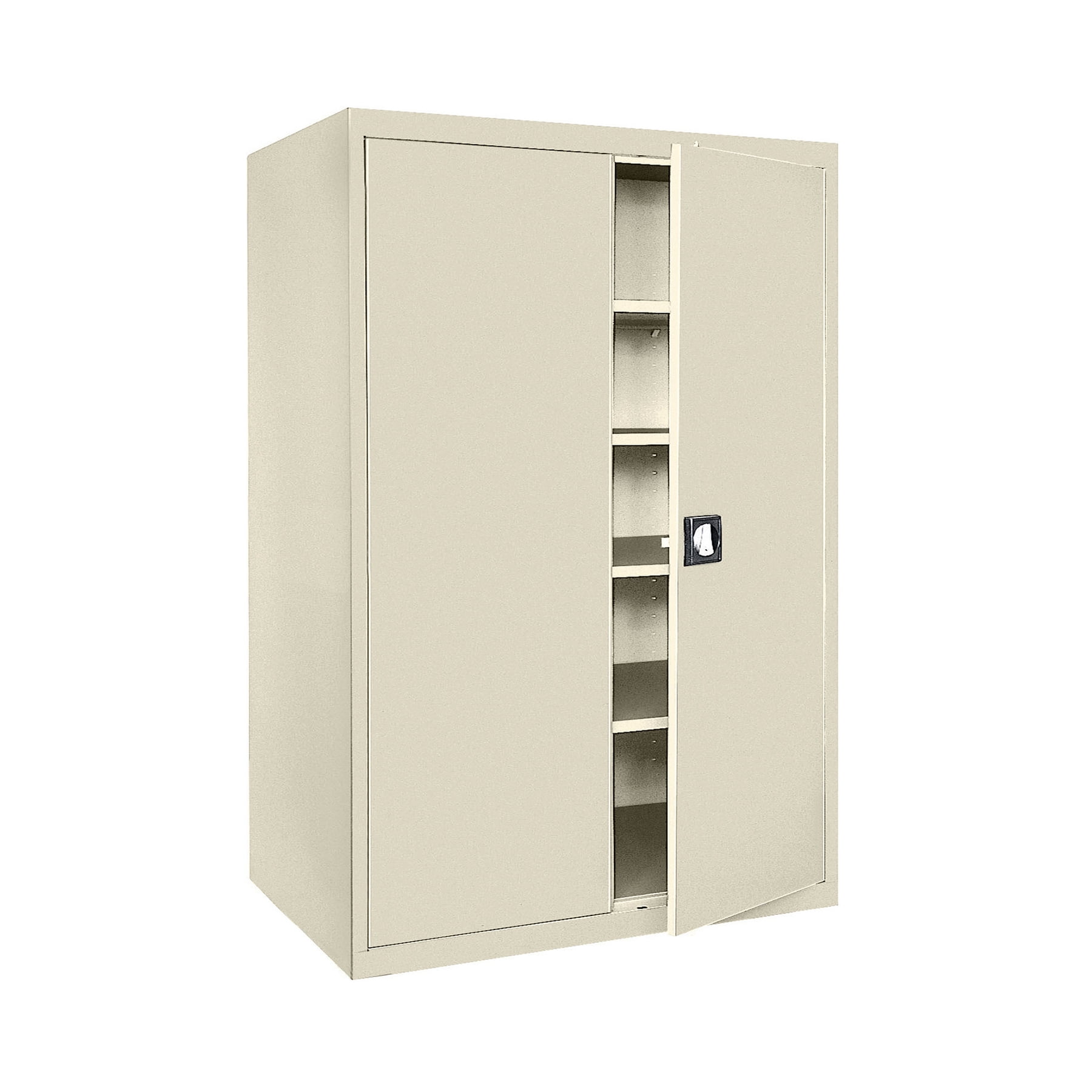 Putty 72" Steel Freestanding Lockable Office Cabinet with Adjustable Shelving