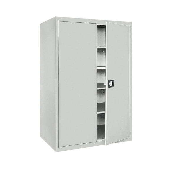 Sandusky Lee 46"W x 24"D x 72"H 5-Shelf Steel Storage Cabinet with Recessed Handle