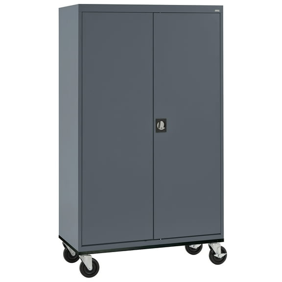 Sandusky Lee 46"W x 24"D x 78"H Steel Transport Mobile Wardrobe