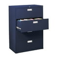 thumbnail image 1 of Sandusky Lee 600 Series 36" 4-Drawer Lateral File, Navy Blue, 1 of 7