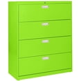 thumbnail image 1 of Sandusky Lee 600 Series 42" 4-Drawer Lateral File, Electric Green, 1 of 1