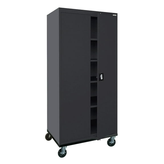 Sandusky Lee Storage Cabinet,78"x36"x24",Black,4Shlv TA4R362472-09