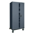 thumbnail image 1 of Sandusky Lee 20-Gauge Welded Steel Mobile Garage Storage Cabinet with Wheels, Charcoal, 1 of 8