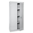 thumbnail image 1 of Sandusky Value Line Heavy-Duty All Welded Steel Garage Storage Cabinet, Dove Gray, 1 of 6
