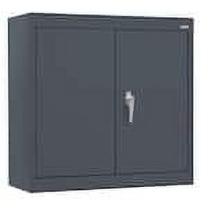Sandusky Wall Mount Cabinet Adjustable 12.00 in L x 30.00 in W x 26.00 in H Metal 2-Shelf, Black