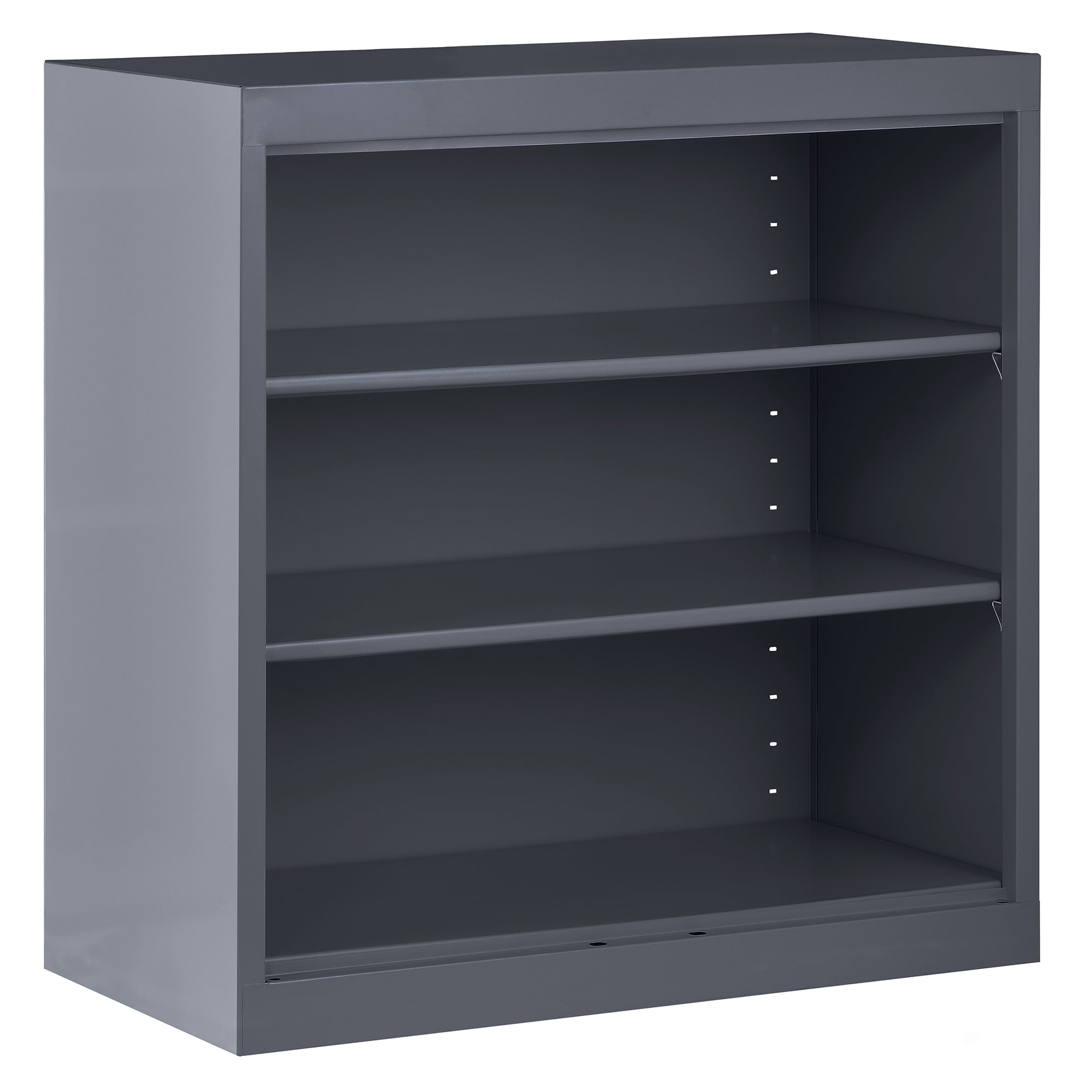 Sandusky Welded Steel Freestanding Bookcase Storage Cabinet, Charcoal