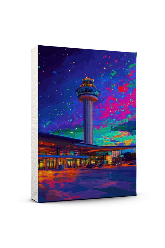 Sanduskys Travel Starry Night Canvas Print, Ohio Canvas Wall art, Sanduskys Map Canvas, Ohio Travel Art Picture Print -96AZ1210