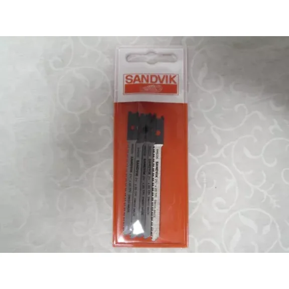 Sandvik 2-3/4" U-Shank 20 Tpi Wood Jig Saw Blades Made In Swiss (Pack Of 5)