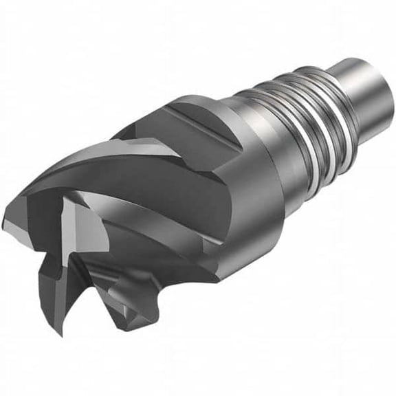Sandvik 7611827 Square End Mill Head 3/8" Mill Diam, 0.2087" LOC, 4 Flutes