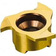Sandvik Coromant 327 GMM Grade 1025 Carbide Groove Milling Tip Insert TiCN/TiN Finish, 6 Flutes, 17.7mm Cutting Diam, 3.5mm Depth of Cut, 5.75mm Extension, 0.008" Cnr Rad, 0  Helix