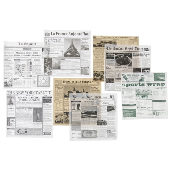 Sandwich Basket Paper Liner Variety Pack - 12"Sq
