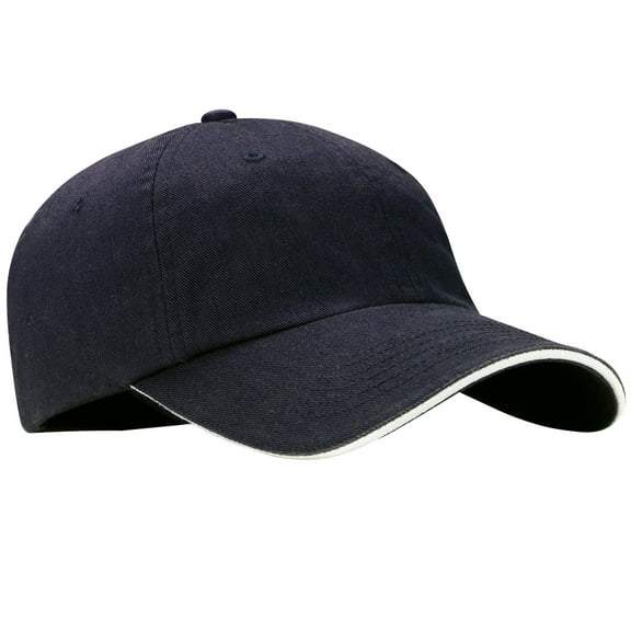 Sandwich Bill Cap with Striped Closure