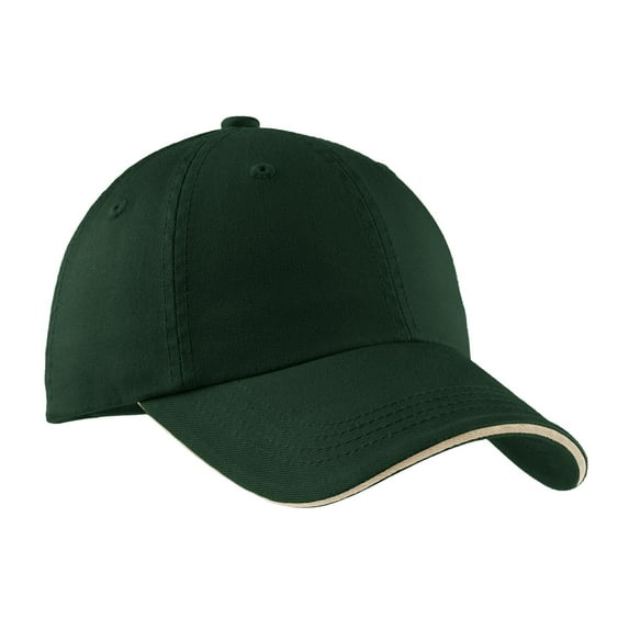 Sandwich Bill Cap with Striped Closure