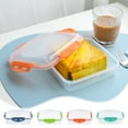 thumbnail image 1 of Sandwich Container | Food Storage Box | Airtight Plastic Lunch Bento, Microwave , Leakproof, Fresh Seal, Portable for Picnic & Work, Multicolor, 17.5x17.5x5.1cm, 1 of 6