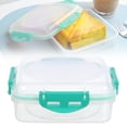 thumbnail image 1 of Sandwich Containers, BPA Free Plastic Lunch Box with Lid – Reusable, Microwave & Dishwasher Safe Food Storage Box, 1 of 9