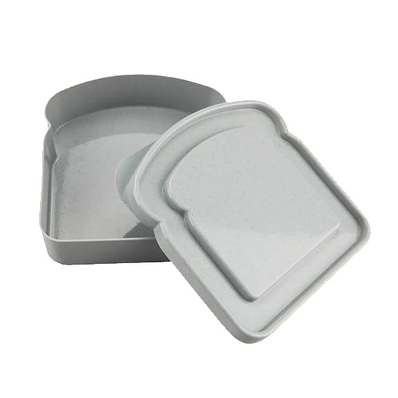 Sandwich Containers,Sandwich Box Food Storage Toast Shape Holder Plastic for Lunch,Sandwich Keeper for Adults Prep Microwave Safe,2 L Food Grade Storage Sandwich Containers,5"x1.2"x5"