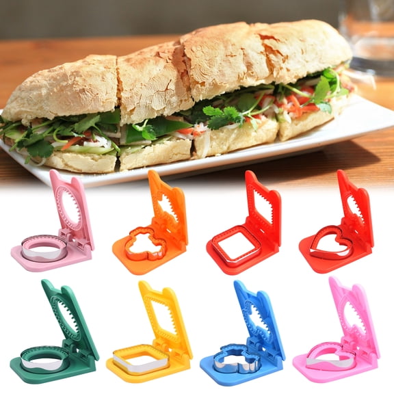 Sandwich Cutter And Sealer Quick Sandwich Prep Tool Easy to Use Sandwich Making Gadget for Kids Lunch