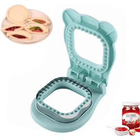 Sandwich Cutter and Sealer, Uncrustables Sandwich Maker for Making Lunchtime Easier,Square Sandwich Uncrustable Cutter for Kids Breakfast and Lunches (Square Light Blue)